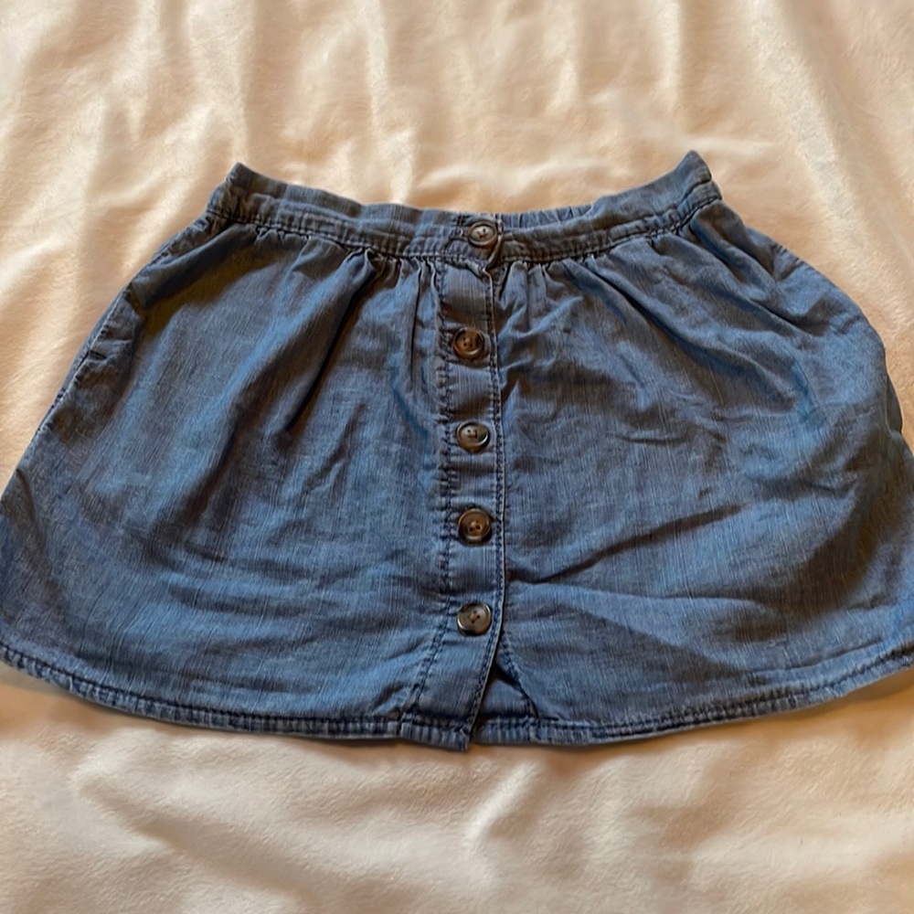 H&M | ADORABLE chambray toddler girl skirt | size 3-4